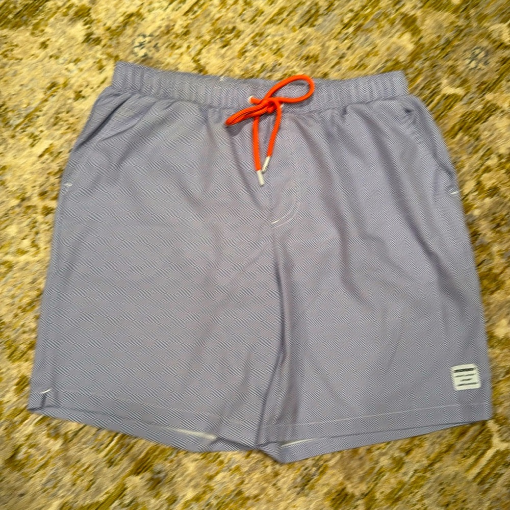 Mosmann Australia Swim Trunks Blue Print Lined Men’s L